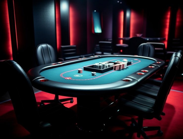 Meja kasino live dengan dealer profesional dalam suasana elegan